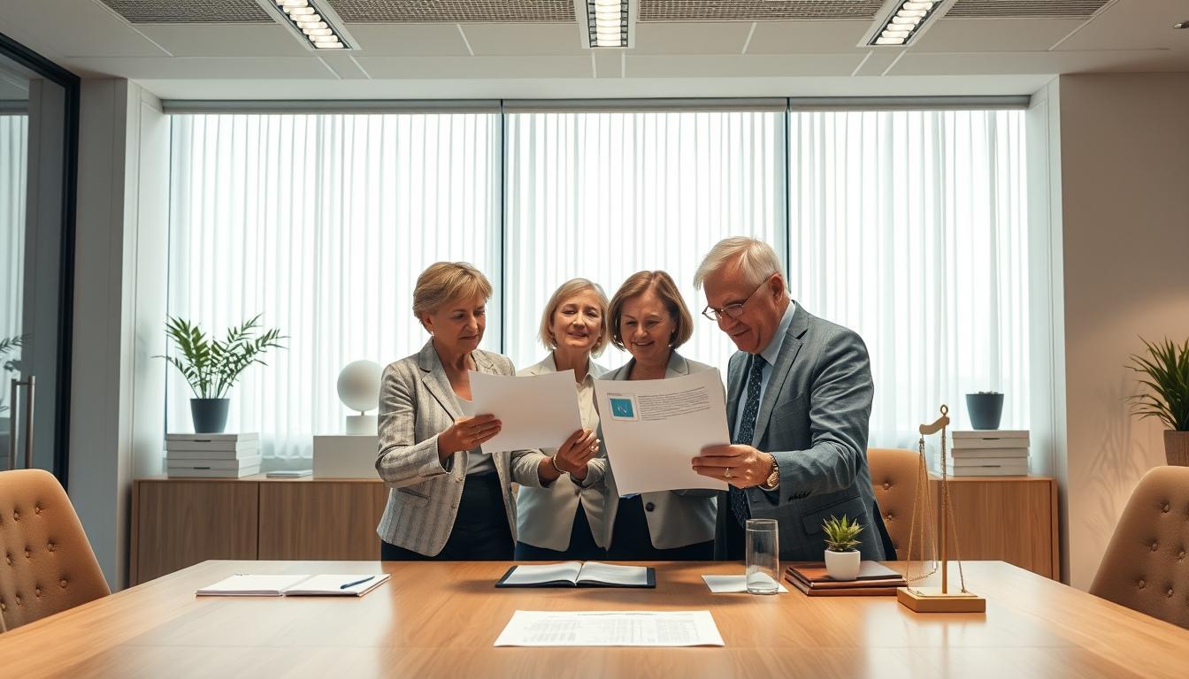 Family elder care planning discussion